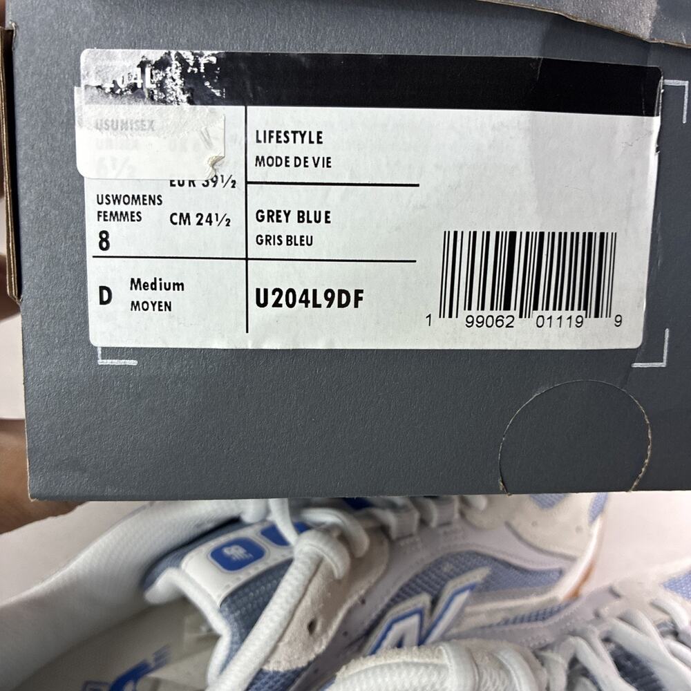 New Balance 204L Gray/Blue Sneakers w/ Gum Rubber Sole 6.5M/8W NEW With Box - Picture 7 of 7